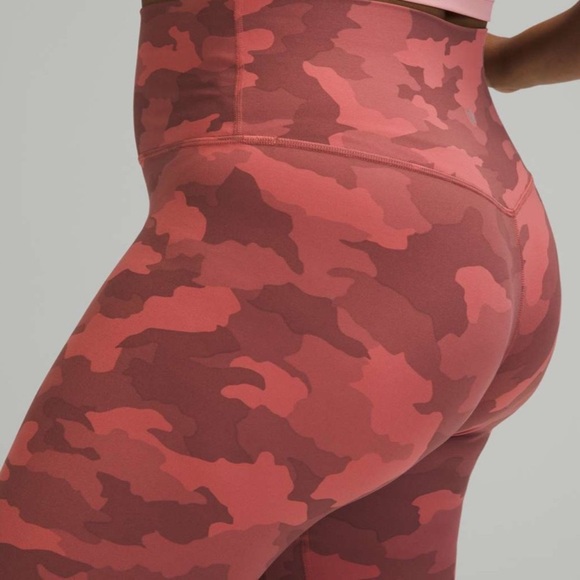 🍋Lululemon Align High-Rise Pant 28"- Heritage 365 Camo Brier Rose/ Size 14 - Picture 3 of 12